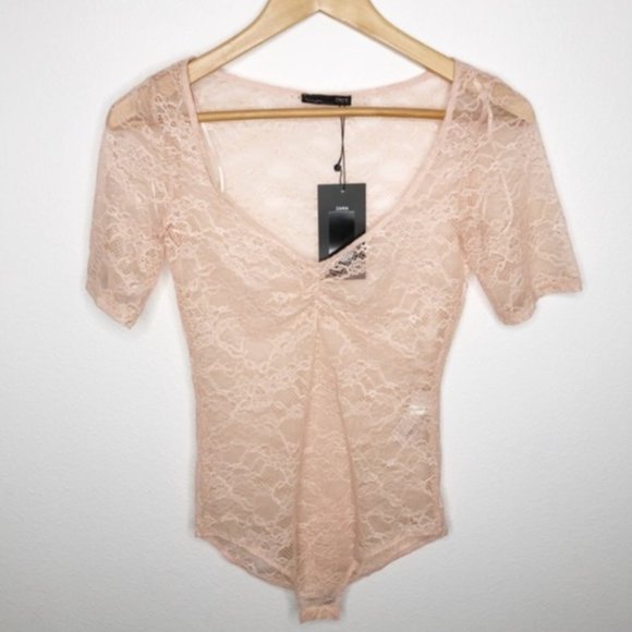 Zara Lace Bodysuit NWOT - Picture 3 of 5